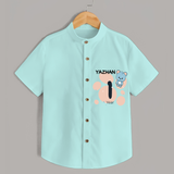 Commemorate your little one's 1st Year with a customized Shirt - ARCTIC BLUE - 0 - 6 Months Old (Chest 21")