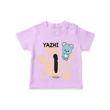 Commemorate your little one's 1st year with a customized T-Shirt - LILAC - 0 - 5 Months Old (Chest 17")