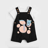 Commemorate This Special Moment With Our Bespoke Baby Dungaree Set, Perfect For 1-Year Birthday Celebration - BLACK - 0 - 5 Months Old (Chest 18")