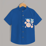 Commemorate your little one's 1st Year with a customized Shirt - COBALT BLUE - 0 - 6 Months Old (Chest 21")