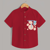 Commemorate your little one's 1st Year with a customized Shirt - RED - 0 - 6 Months Old (Chest 21")