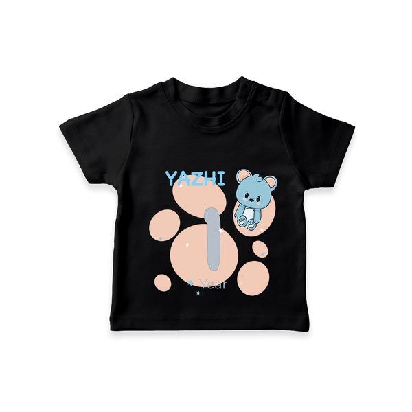 Commemorate your little one's 1st year with a customized T-Shirt - BLACK - 0 - 5 Months Old (Chest 17")