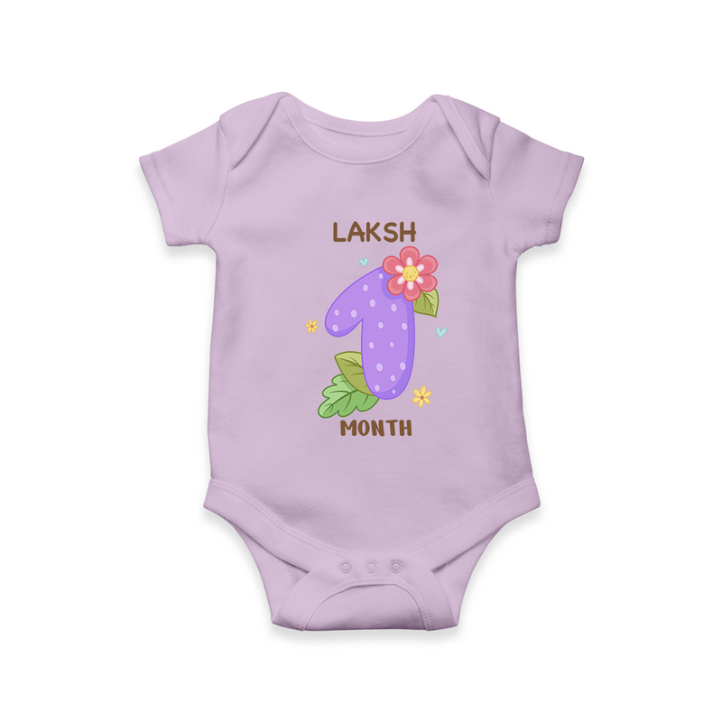 Memorialize your little one's First month with a personalized romper/onesie