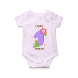 Dress Your Little One In Our Enchanting Customized Baby Romper For Their 1-Month Celebration - LILAC - 0 - 3 Months Old (Chest 16")