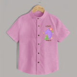 Celebrate Baby's 1st Month | Custom Shirt | Premium Cotton - BABY PINK - 0 - 6 Months Old (Chest 23")