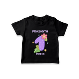 Celebrate Baby's 1st Month | Custom T-Shirt | Premium Cotton - BLACK - 0-5 Months Old (Chest 17")