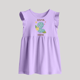 Celebrate Baby's 2nd Month | Custom Baby Frock | Premium Cotton - LILAC - 0 - 3 Months Old (Chest 17")