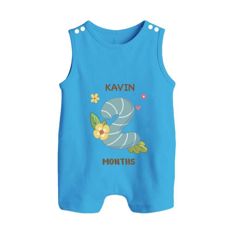 Dress Your Little One In Our Enchanting Customized Baby Romper Suit For Their 2-Month Celebration - ROYAL BLUE - 0 - 5 Months Old (Chest 18")