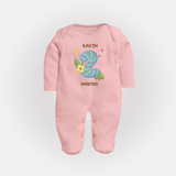 Dress Your Little One In Our Enchanting Customized Baby Sleep Suit For Their 2-Month Celebration - BABY PINK - New Born (Chest 7.5")