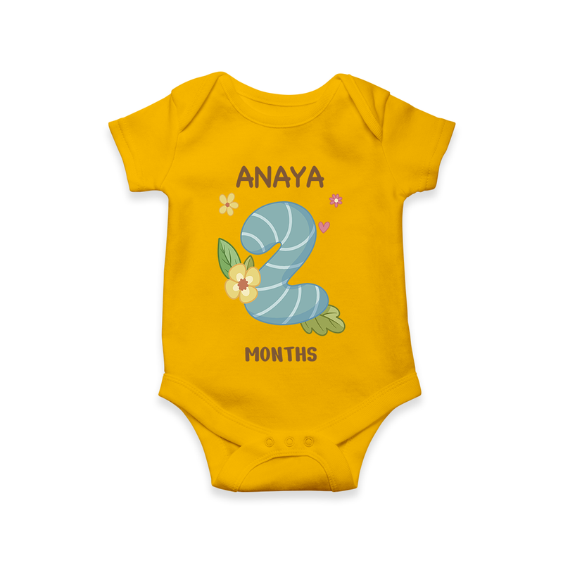 Memorialize your little one's Second month with a personalized romper/onesie