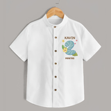 Celebrate Baby's 2nd Month | Custom Shirt | Premium Cotton - WHITE - 0 - 6 Months Old (Chest 23")