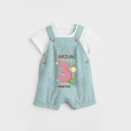 Memorialize your little one's Third month with a personalized Dungaree