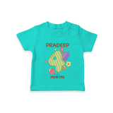 Celebrate Baby's 4th Month | Custom T-Shirt | Premium Cotton - TEAL - 0-5 Months Old (Chest 17")