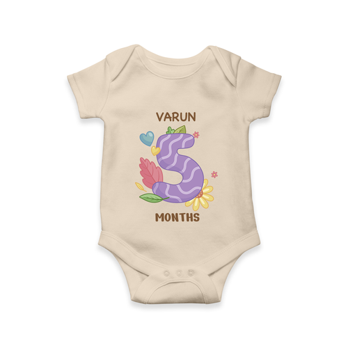 Dress Your Little One In Our Enchanting Customized Baby Romper For Their 5-Month Celebration