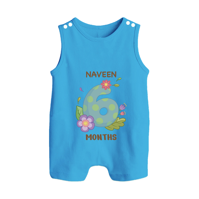 Dress Your Little One In Our Enchanting Customized Baby Romper Suit For Their 6-Month Celebration - ROYAL BLUE - 0 - 5 Months Old (Chest 18")