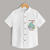 Memorialize your little one's Sixth month Birthday with a personalized Shirt - WHITE - 0 - 6 Months Old (Chest 21")