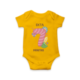 Memorialize your little one's Seventh month with a personalized romper/onesie