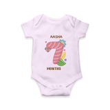 Dress Your Little One In Our Enchanting Customized Baby Romper For Their 7-Month Celebration - LILAC - 0 - 3 Months Old (Chest 16")