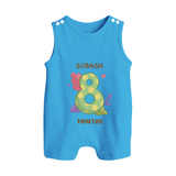 Dress Your Little One In Our Enchanting Customized Baby Romper Suit For Their 8-Month Celebration - ROYAL BLUE - 0 - 5 Months Old (Chest 18")