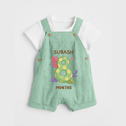 Celebrate Baby's 8th Month | Custom Dungaree Set | Premium Cotton