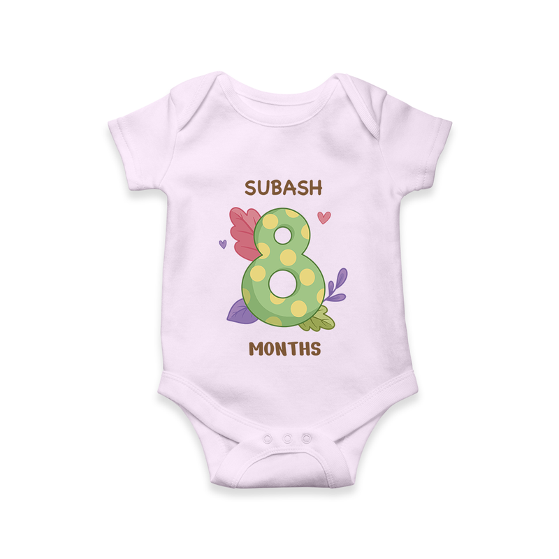 Dress Your Little One In Our Enchanting Customized Baby Romper For Their 8-Month Celebration - LILAC - 0 - 3 Months Old (Chest 16")