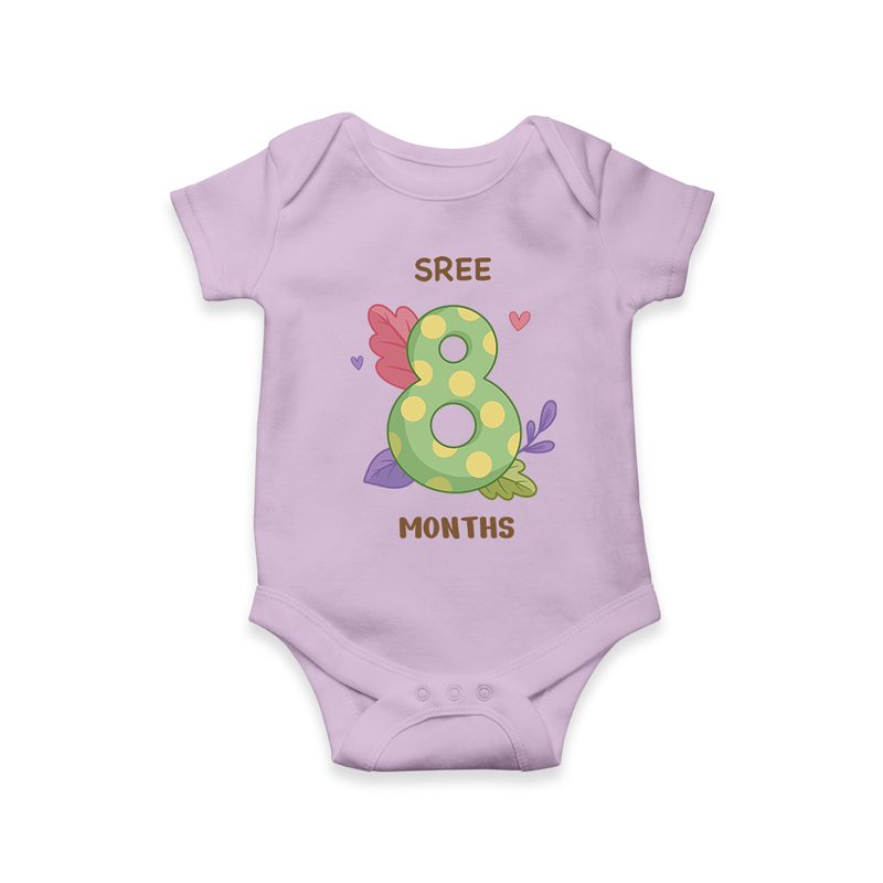 Memorialize your little one's Eighth month with a personalized romper/onesie