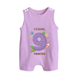 Dress Your Little One In Our Enchanting Customized Baby Romper Suit For Their 9-Month Celebration - LILAC - 0 - 5 Months Old (Chest 18")