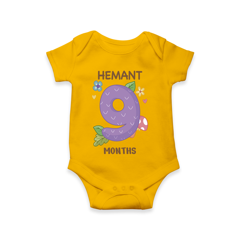 Memorialize your little one's Ninth month with a personalized romper/onesie