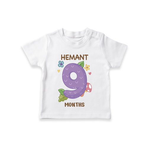 Memorialize your little one's Ninth month with a personalized kids T-shirts