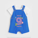 Dress Your Little One In Our Enchanting Customized Baby Dungaree Set For Their 9-Month Celebration - COBALT BLUE - 0 - 5 Months Old (Chest 18")