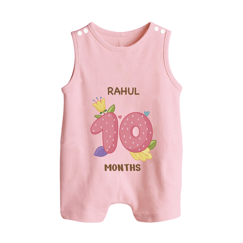 Dress Your Little One In Our Enchanting Customized Baby Romper Suit For Their 10-Month Celebration - BABY PINK - 0 - 5 Months Old (Chest 18")