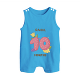 Dress Your Little One In Our Enchanting Customized Baby Romper Suit For Their 10-Month Celebration - ROYAL BLUE - 0 - 5 Months Old (Chest 18")