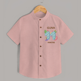 Celebrate Baby's 11th Month | Custom Shirt | Premium Cotton - PEACH - 0 - 6 Months Old (Chest 23")