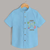 Memorialize your little one's Eleventh month Birthday with a personalized Shirt - SKY BLUE - 0 - 6 Months Old (Chest 21")