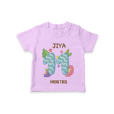 Memorialize your little one's Eleventh month with a personalized kids T-shirts - LILAC - 0 - 5 Months Old (Chest 17")