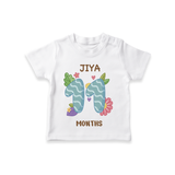 Memorialize your little one's Eleventh month with a personalized kids T-shirts - WHITE - 0 - 5 Months Old (Chest 17")