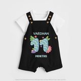 Dress Your Little One In Our Enchanting Customized Baby Dungaree Set For Their 11-Month Celebration - BLACK - 0 - 5 Months Old (Chest 18")