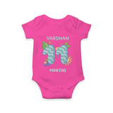 Dress Your Little One In Our Enchanting Customized Baby Romper For Their 11-Month Celebration - HOT PINK - 0 - 3 Months Old (Chest 16")