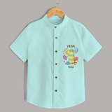 Memorialize your little one's First Year Birthday with a personalized Shirt - ARCTIC BLUE - 0 - 6 Months Old (Chest 21")