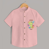 Memorialize your little one's First Year Birthday with a personalized Shirt - PEACH - 0 - 6 Months Old (Chest 21")