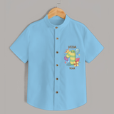 Memorialize your little one's First Year Birthday with a personalized Shirt - SKY BLUE - 0 - 6 Months Old (Chest 21")