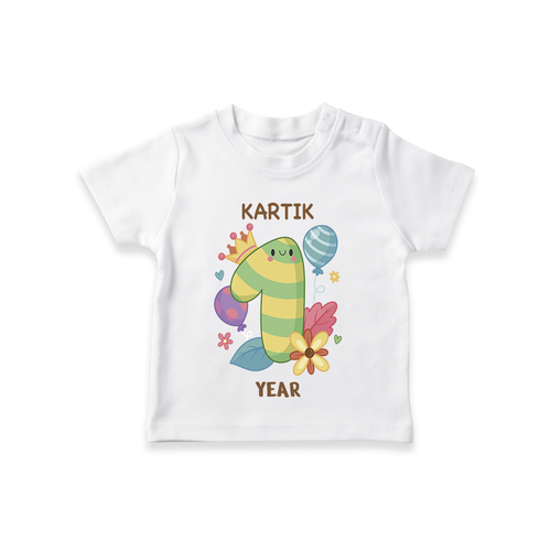 Memorialize your little one's Twelfth month with a personalized kids T-shirts