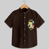 Memorialize your little one's First Year Birthday with a personalized Shirt - CHOCOLATE BROWN - 0 - 6 Months Old (Chest 21")