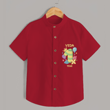 Memorialize your little one's First Year Birthday with a personalized Shirt - RED - 0 - 6 Months Old (Chest 21")