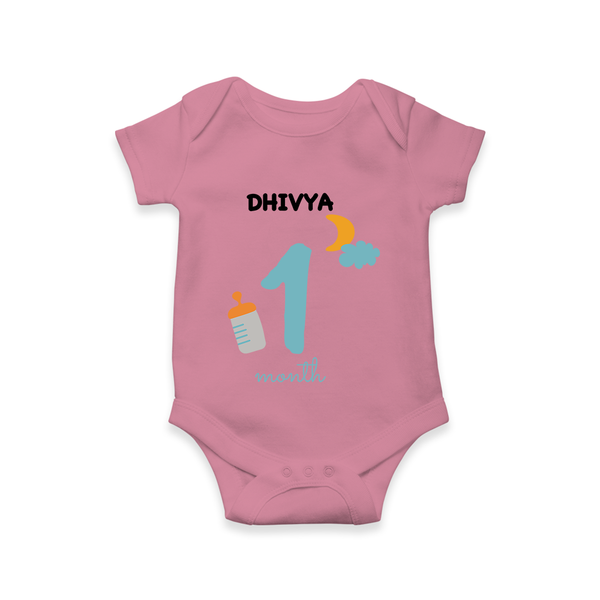 1 Month Old Baby Clothing | Custom Romper/Onesie Design | Ideal for Gifting - ONION - New Born (Chest 14")