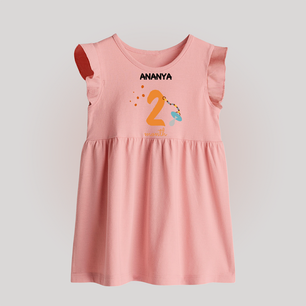 2 Month Old Baby Clothing | Custom Baby Frock Design | Ideal for Gifting - BABY PINK - 0 - 3 Months Old (Chest 17")