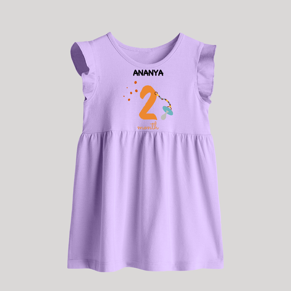 2 Month Old Baby Clothing | Custom Baby Frock Design | Ideal for Gifting - LILAC - 0 - 3 Months Old (Chest 17")
