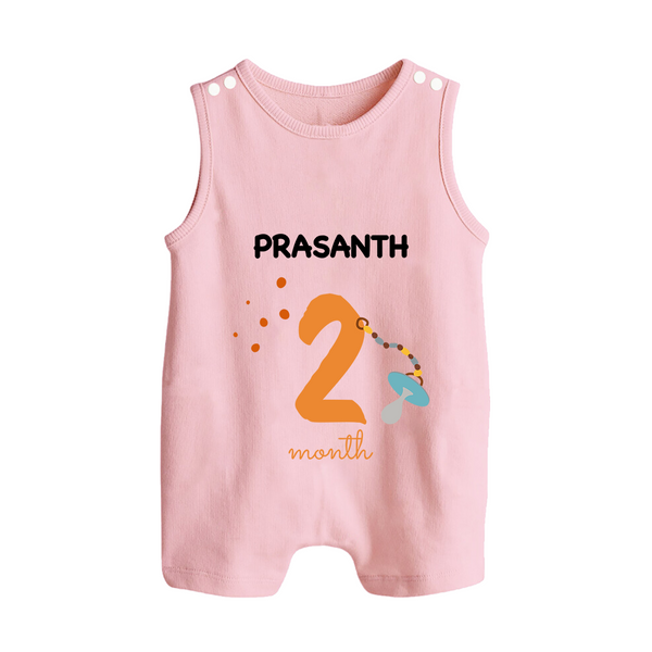 2 Month Old Baby Clothing | Custom Romper Suit/ Sleeveless Romper Design | Ideal for Gifting - BABY PINK - 0 - 5 Months Old (Chest 18")