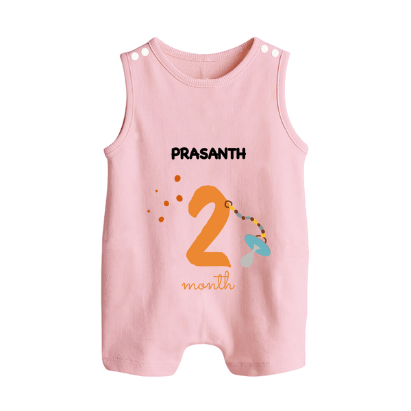 Celebrate Your Baby's Second Month With Our Uniquely Customized Baby Romper Suit, Designed For Precious Moments - BABY PINK - 0 - 5 Months Old (Chest 18")