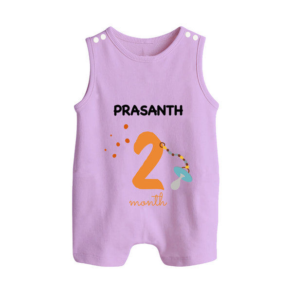2 Month Old Baby Clothing | Custom Romper Suit/ Sleeveless Romper Design | Ideal for Gifting - LILAC - 0 - 5 Months Old (Chest 18")